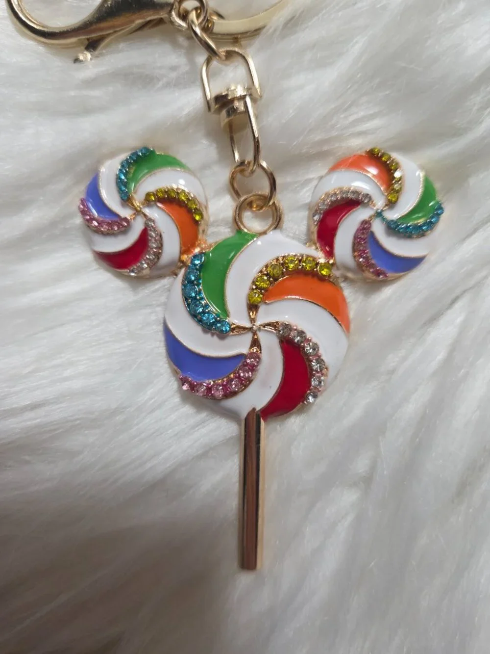 Mickey Mouse Lollipop Design Keychain